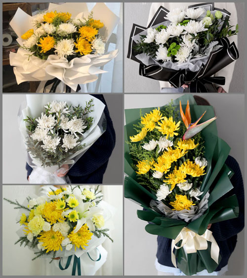 广东梅州市蕉岭县三圳镇招福村白事花束代送